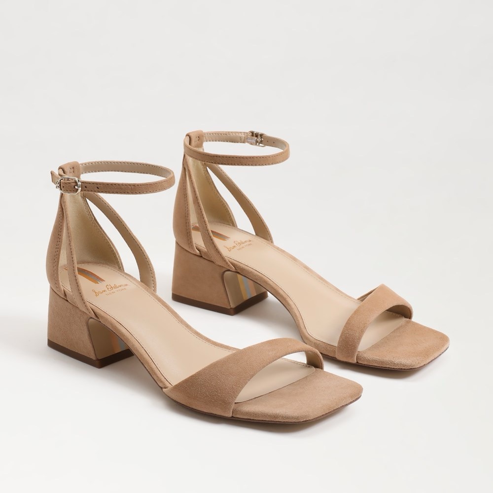 Sam Edelman Women's Wilson Heeled Sandal, Golden Caramel
